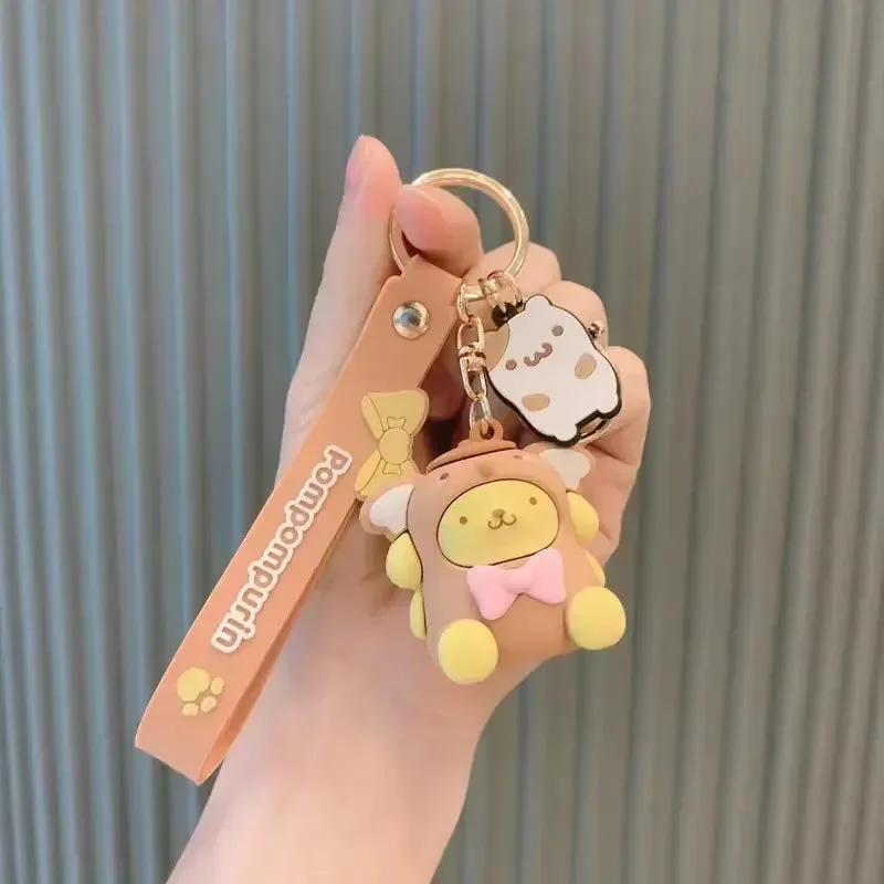 Sanliou Hoodie Cute Girl 3D Keychain - Image 7