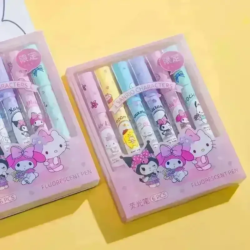 Sanliou Kawaii Fluorescent Highlighter (Set of 6) - Image 10