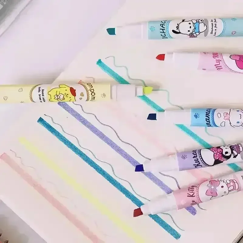 Sanliou Kawaii Fluorescent Highlighter (Set of 6) - Image 8