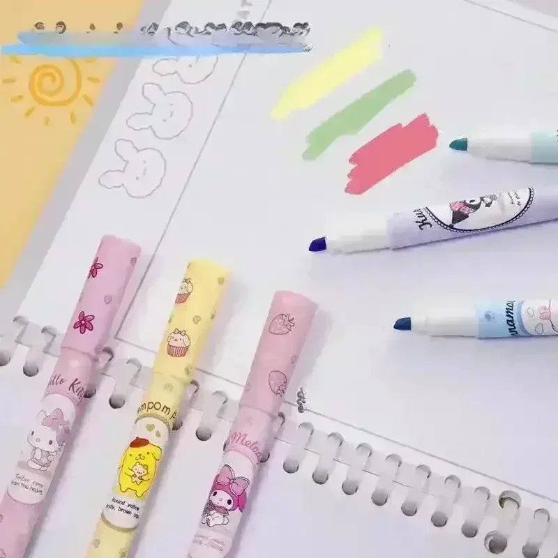 Sanliou Kawaii Fluorescent Highlighter (Set of 6) - Image 9