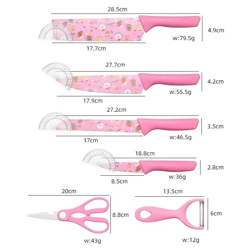 Sanliou Kawaii Kitchen Knife Set - Image 3