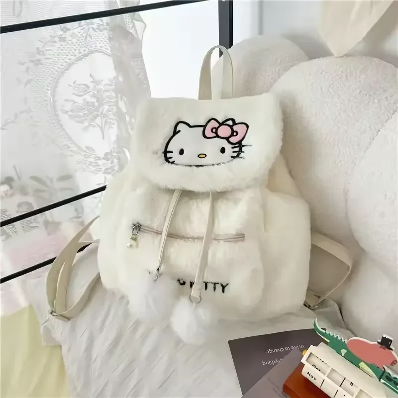 Sanrio Kawaii Plush Flap Backpacks - Image 9