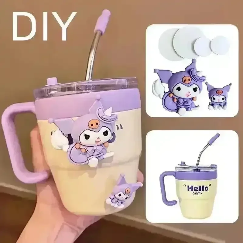 Sanliou Kuromi Hello Kitty Stainless Steel Mug (480 ml) - Image 9