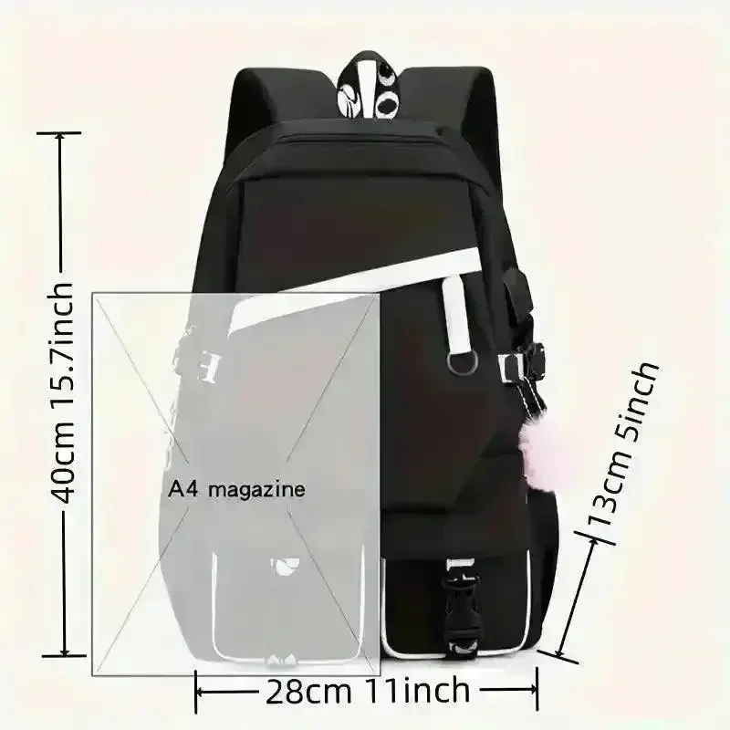 Sanliou Kuromi Kawaii Fashion Backpack - Image 14