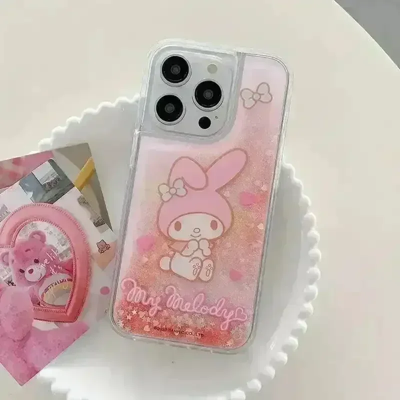 Sanliou Kuromi Melody Glitter Phone Case (For iPhones) - Image 3