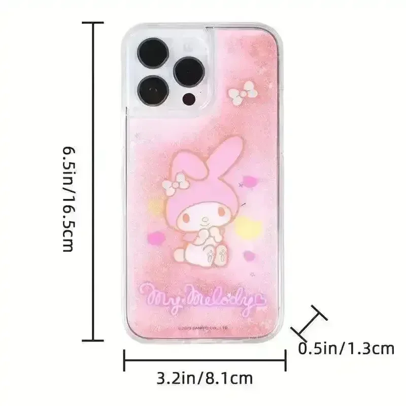 Sanliou Kuromi Melody Glitter Phone Case (For iPhones) - Image 7