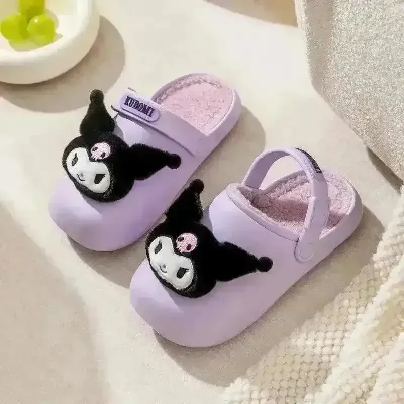 Sanliou Kuromi My Melody Cute Warm Sandals For Kids - Image 4