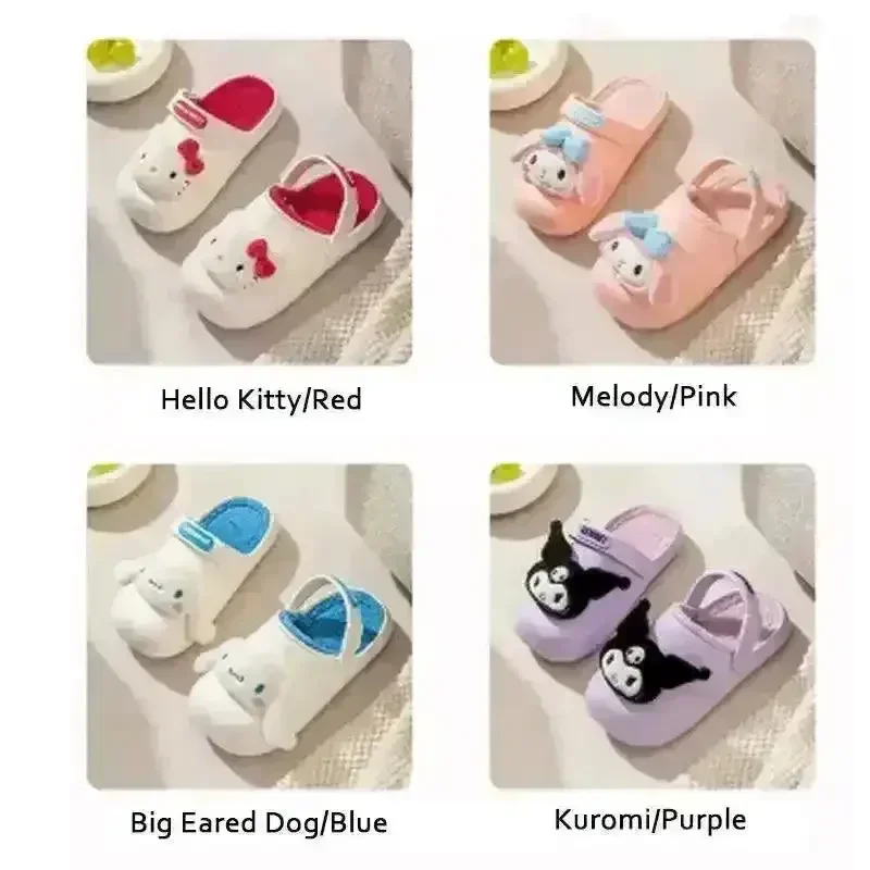 Sanliou Kuromi My Melody Cute Warm Sandals For Kids - Image 6