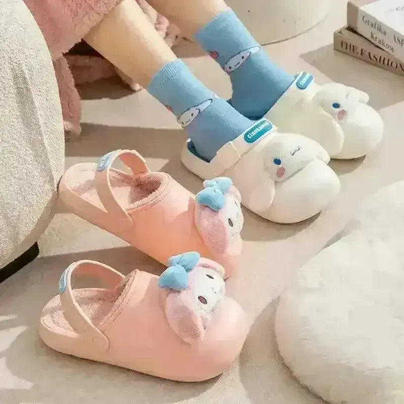 Sanliou Kuromi My Melody Cute Warm Sandals For Kids - Image 7