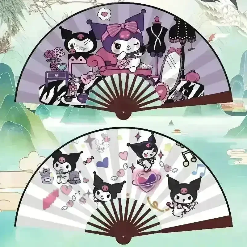 Sanliou Kuromi & My Melody Folding Fans