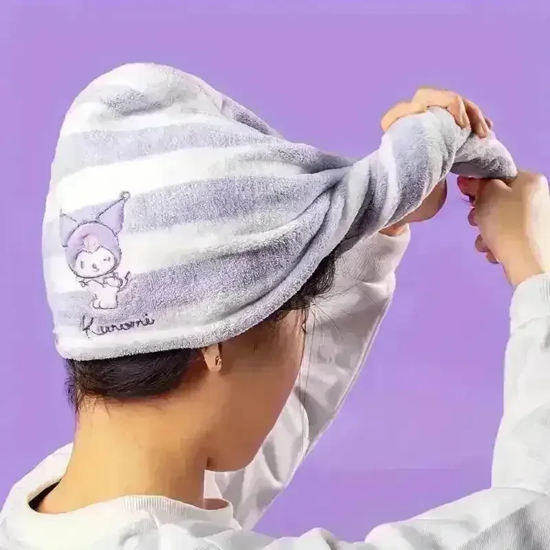 Sanliou Kuromi Hello Kitty Cinnamoroll Soft Absorbent Bath Cap