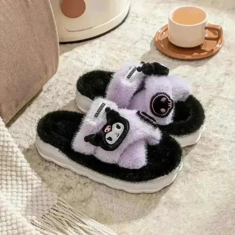 Sanliou Plush Cross Fluffy Slippers - Image 5