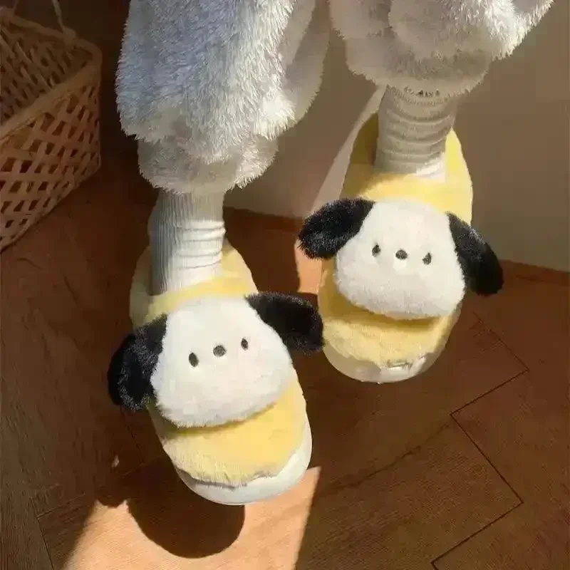 Sanliou Pochacco Cute Warm Sandals - Image 5