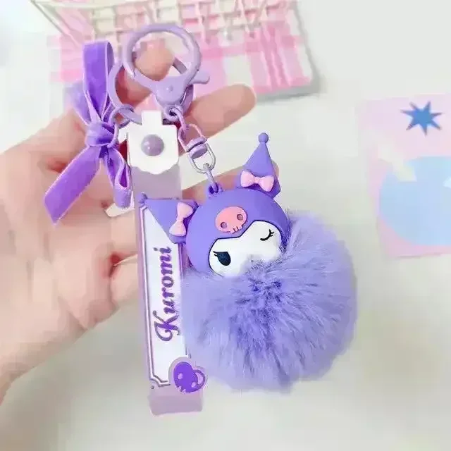 Sanliou Pom Pom Doll Face Keychains - Image 6