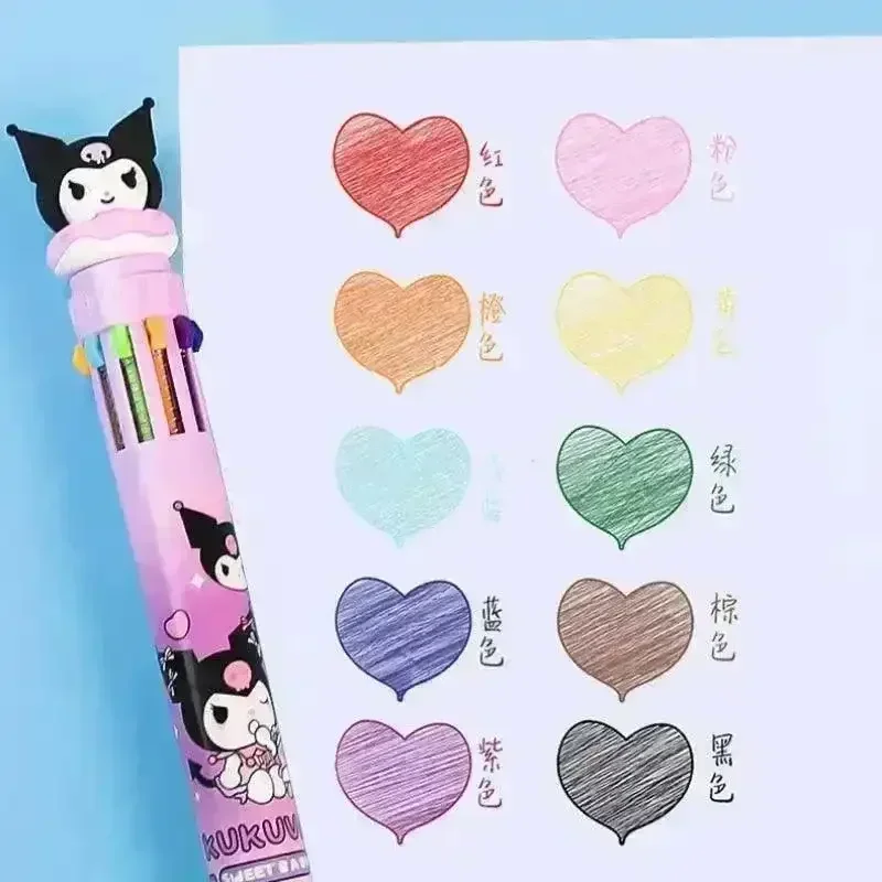 Sanliou Press Ten Color Ballpoint Pen - Image 5