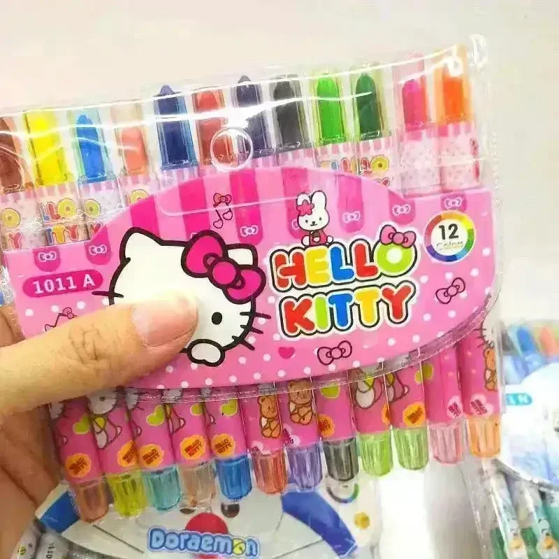 Sanliou Rainbow Crayon Set (12 Pcs) - Image 18
