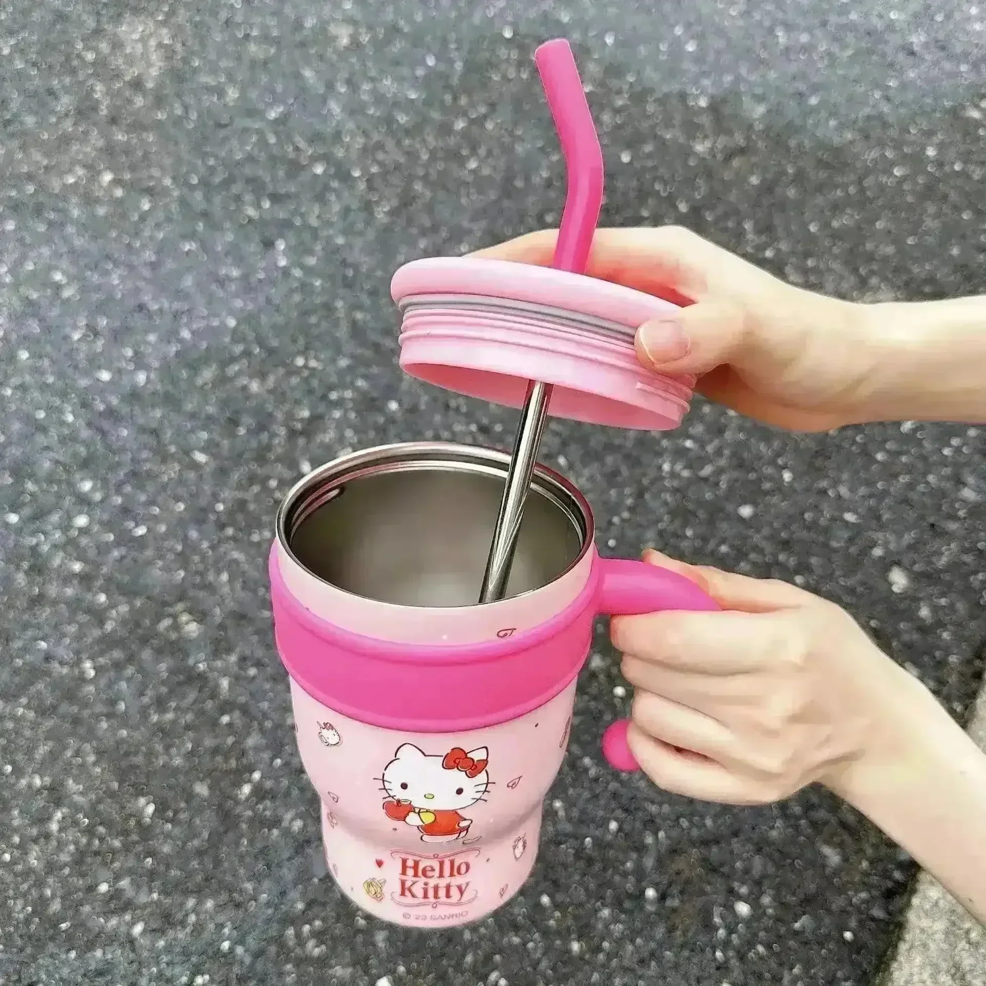Sanliou Thermos Straw Cup (700 & 1200 ml) - Image 4