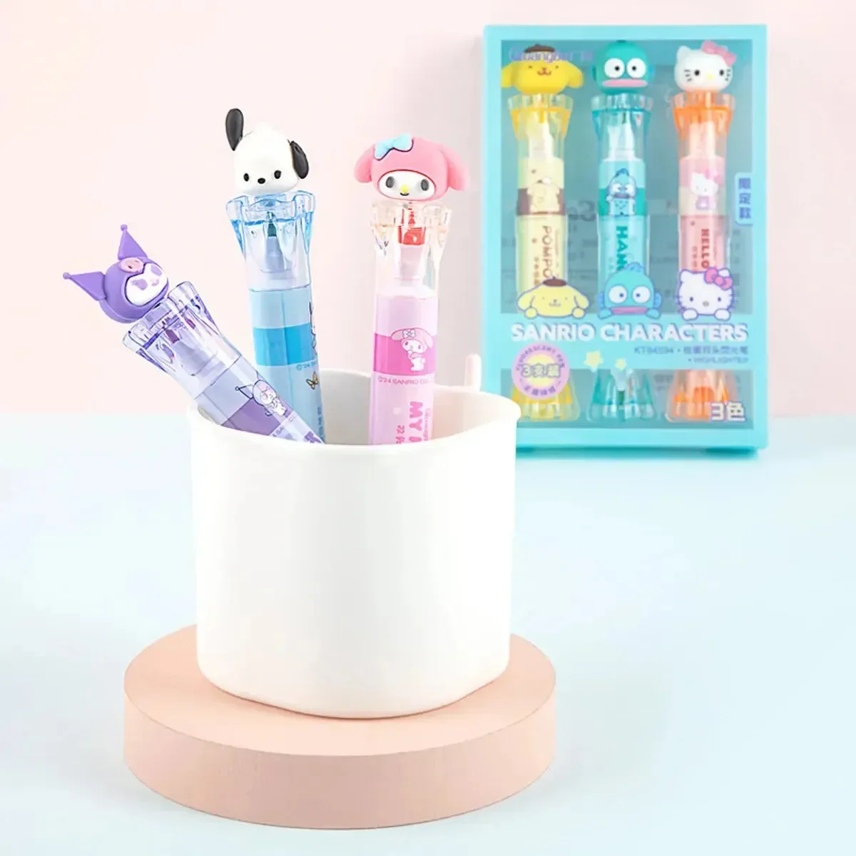 Sanliou Trio Dual-Tip Highlighter Set (Set of 3) - Image 5