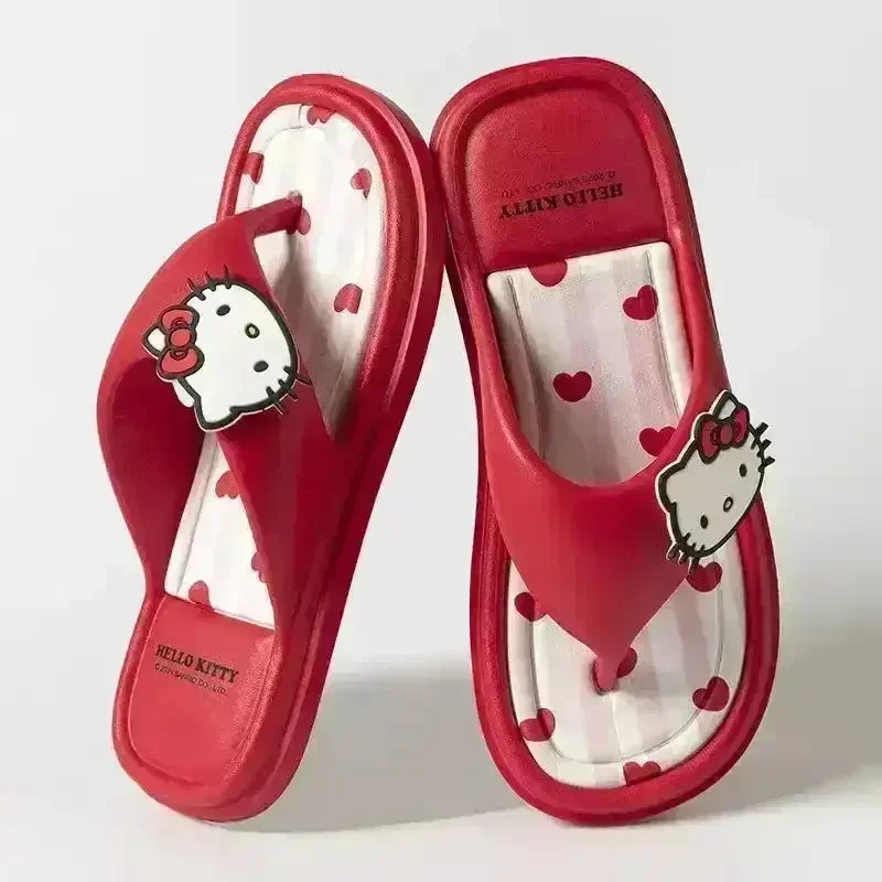 Sanliou Vivid Kuromi Hello Kitty Flip Flops - Image 4