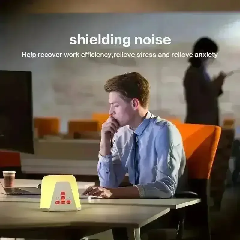 Serene LED Night Lamp with Calm White Noise Sound - Image 5