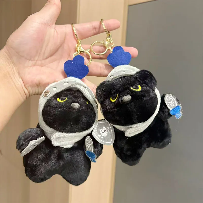 Shadow Cat Knight Plush Keychain - Image 2