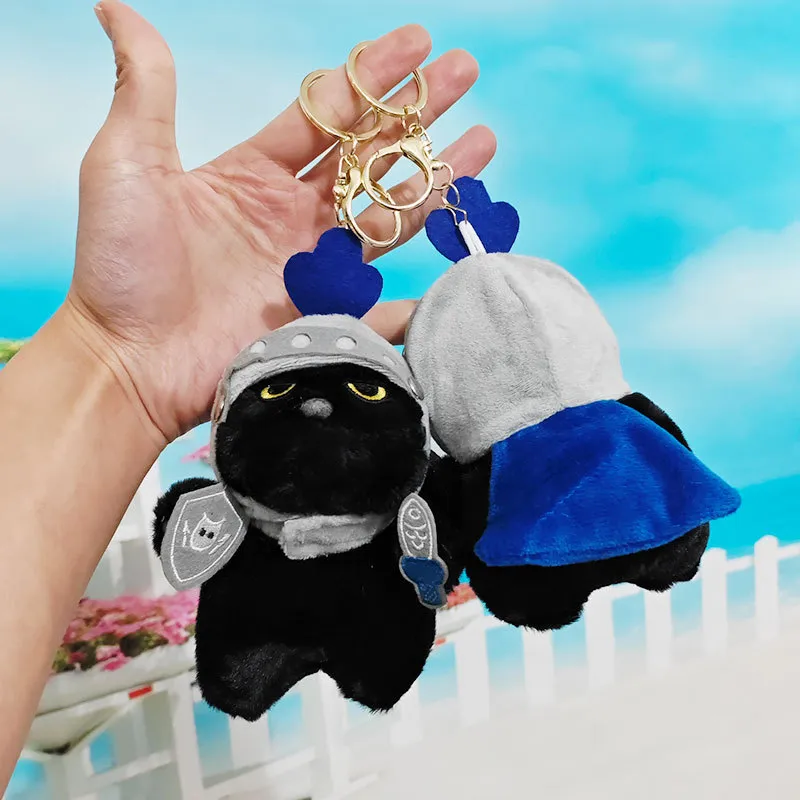 Shadow Cat Knight Plush Keychain - Image 3