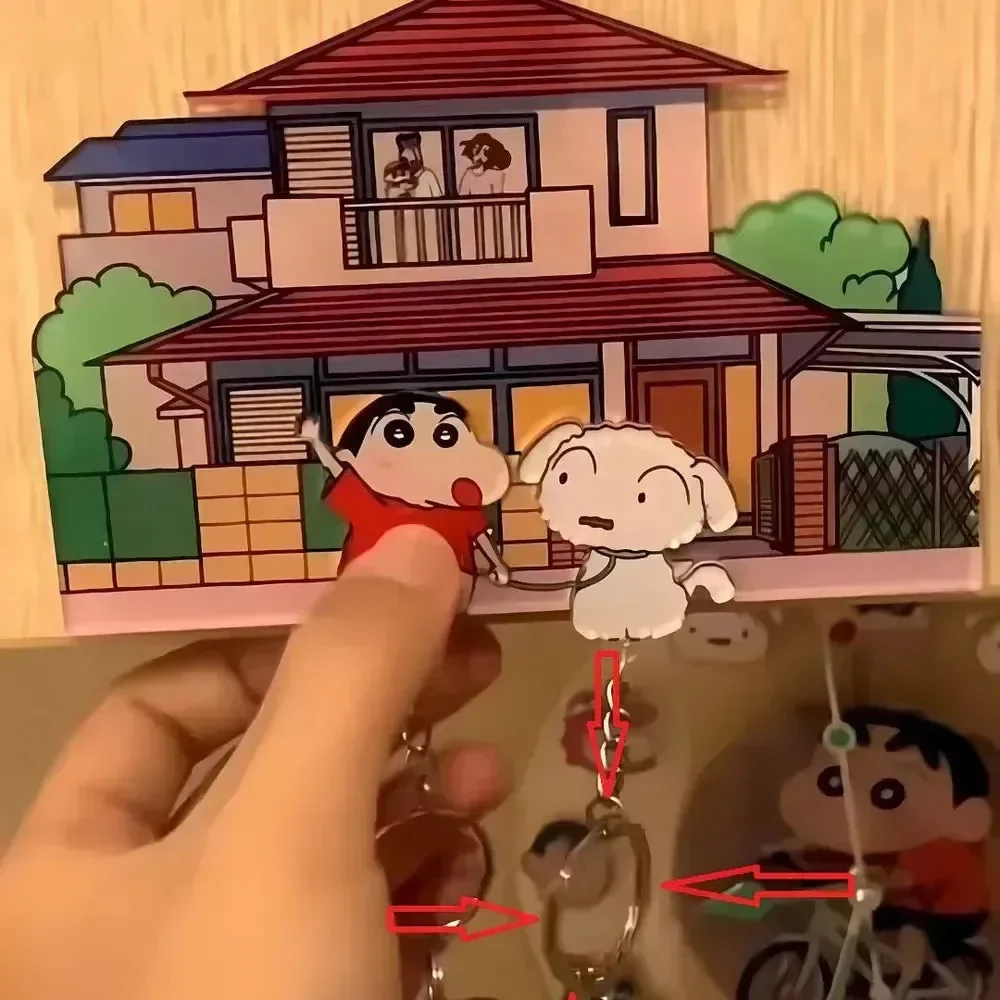Shinchan House Wall Mount Couple Keychain - Image 5