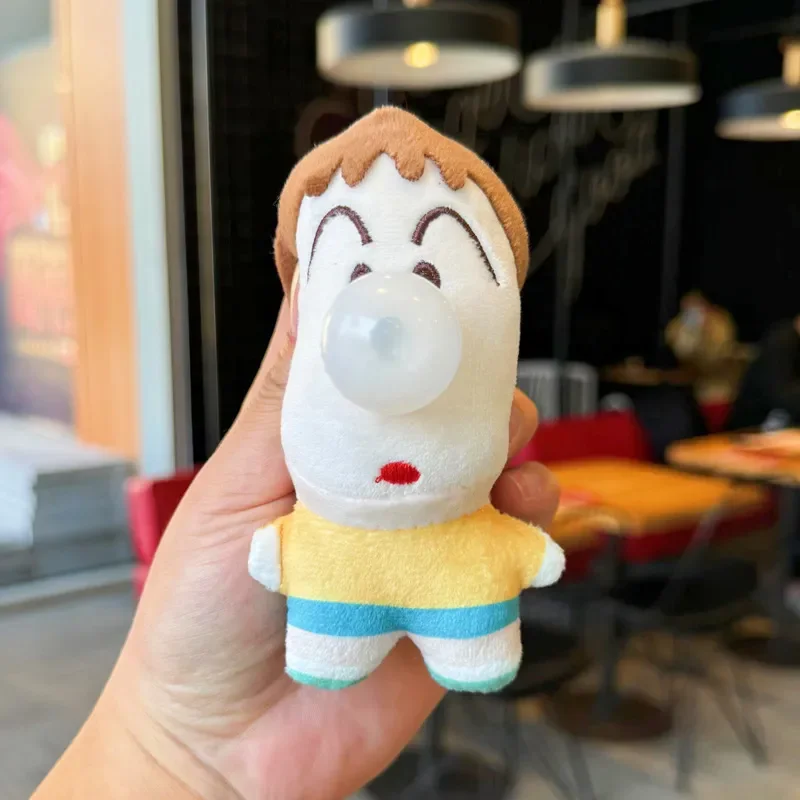 Shinichan Bubble Blower Plush Keychain - Image 3