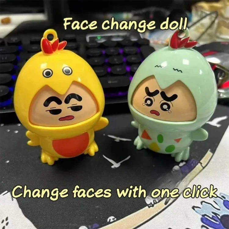 Shinichan Cheeky Chicken Expression Keychain - Image 2