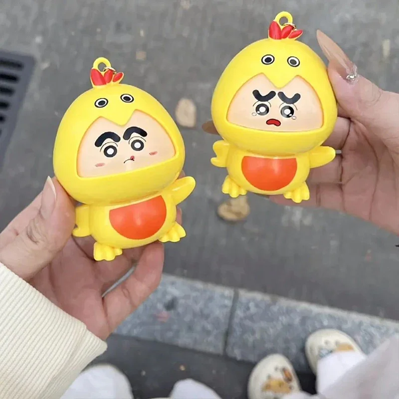 Shinichan Cheeky Chicken Expression Keychain - Image 3