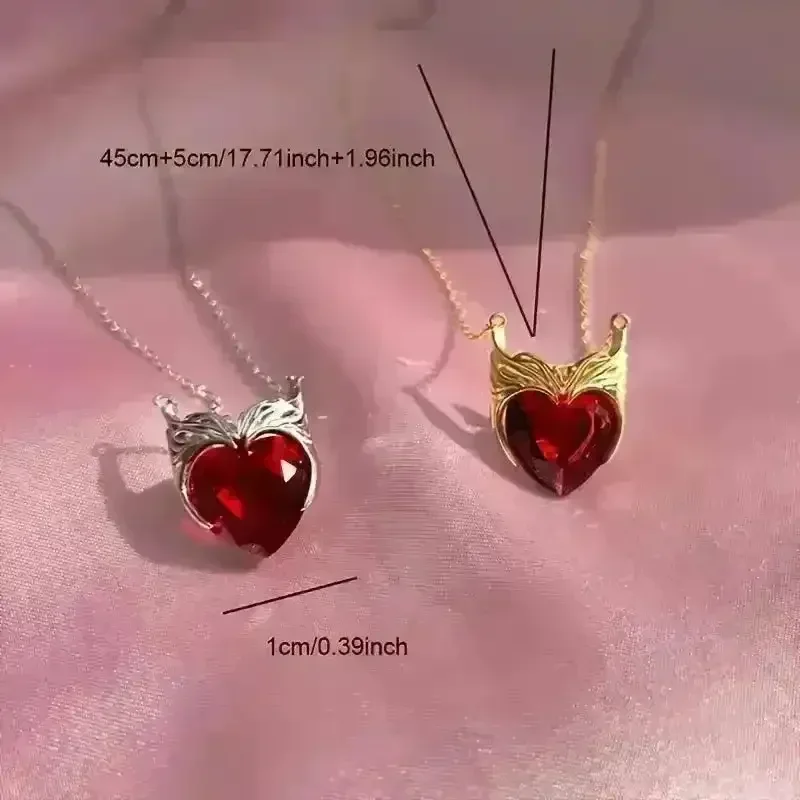 Shiny Red Heart-Shaped Pendant - Image 6