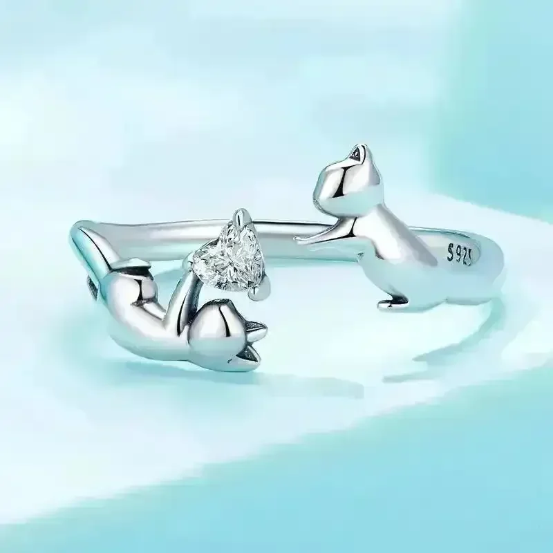 Silver Hip Hop Cat Ring - Image 3