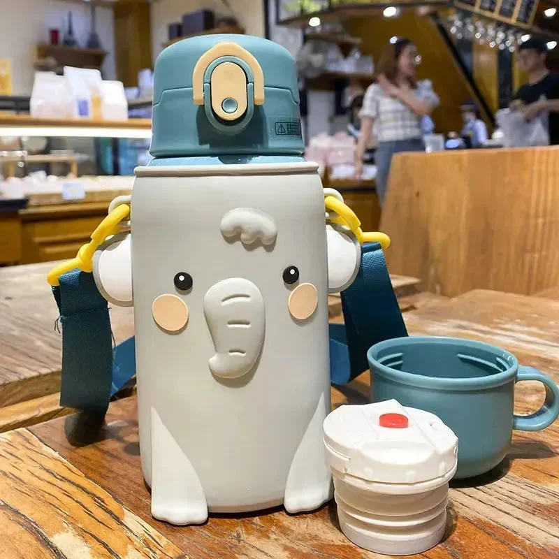 Sip & Smile Cartoon Animal Thermos Cups (500 ml) - Image 8