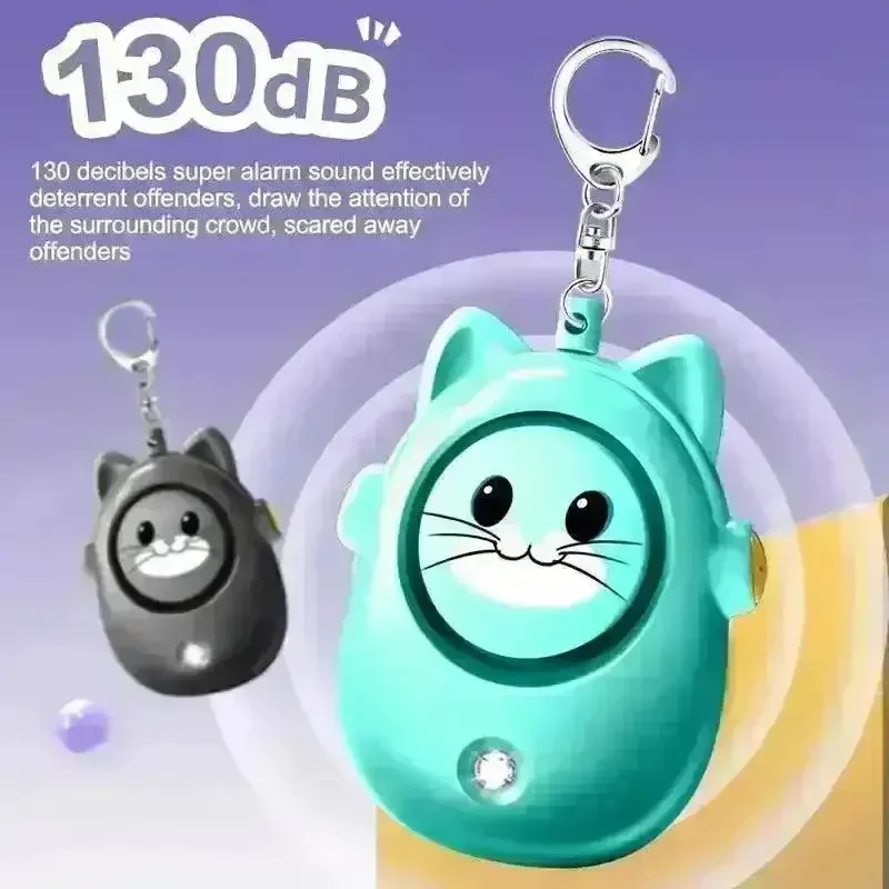 Siren Cat Safety Keychain - Image 2