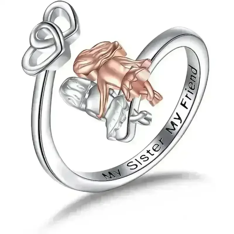 Sisters Bond Ring and Necklace - Image 10