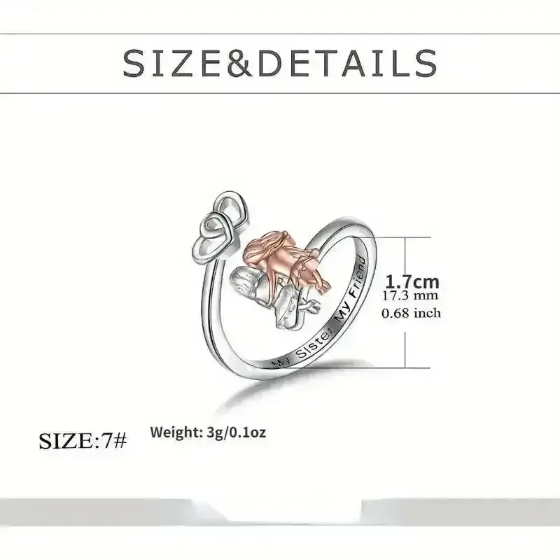 Sisters Bond Ring and Necklace - Image 13