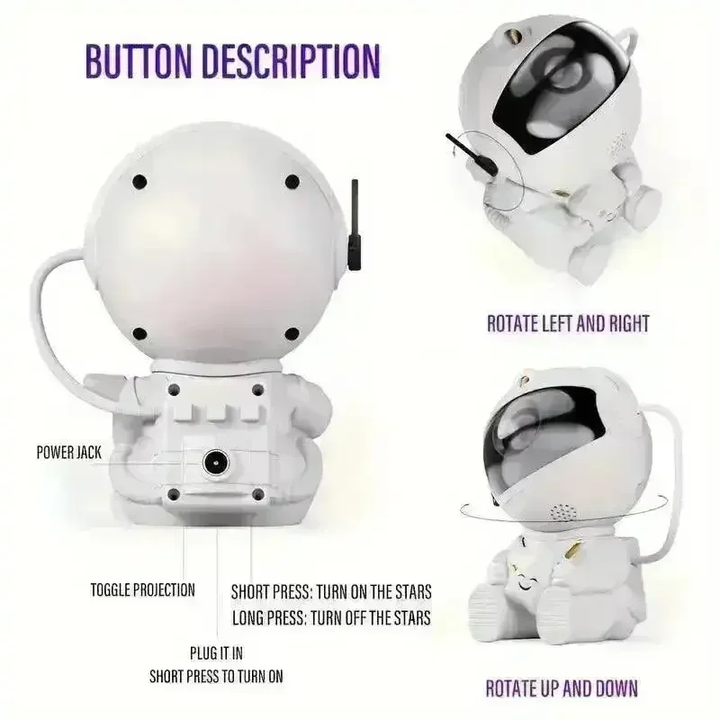 Sitting Astronaut Nebula Projector - Image 13