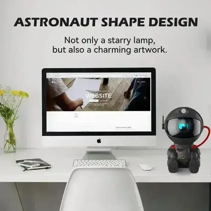 Sitting Astronaut Nebula Projector - Image 7