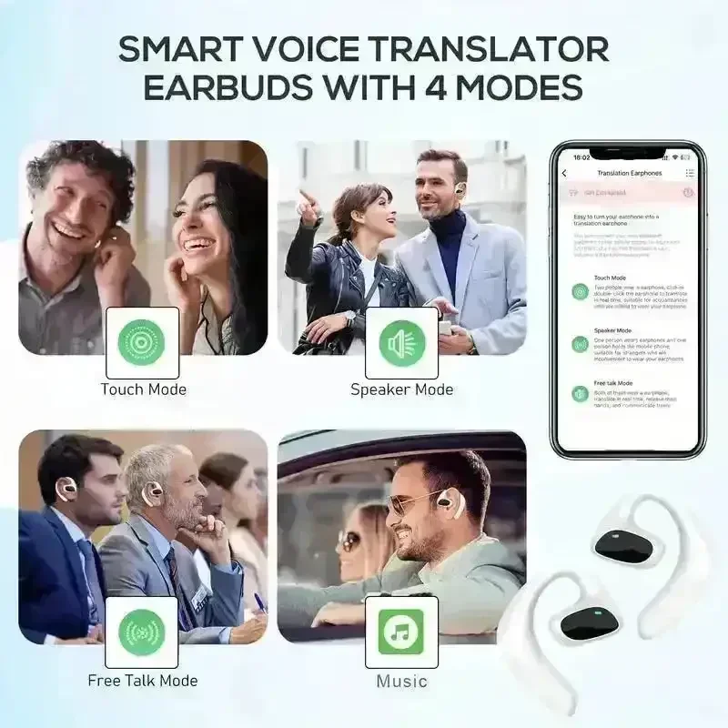Skara M8 Wireless Translator Earbuds - Image 2