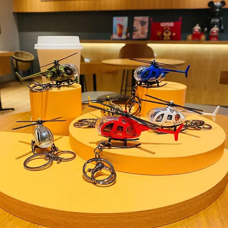 Sky High Mini Helicopter Metal Keychain - Image 2