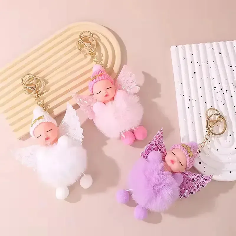 Slumber Baby Wings Fur Pendant