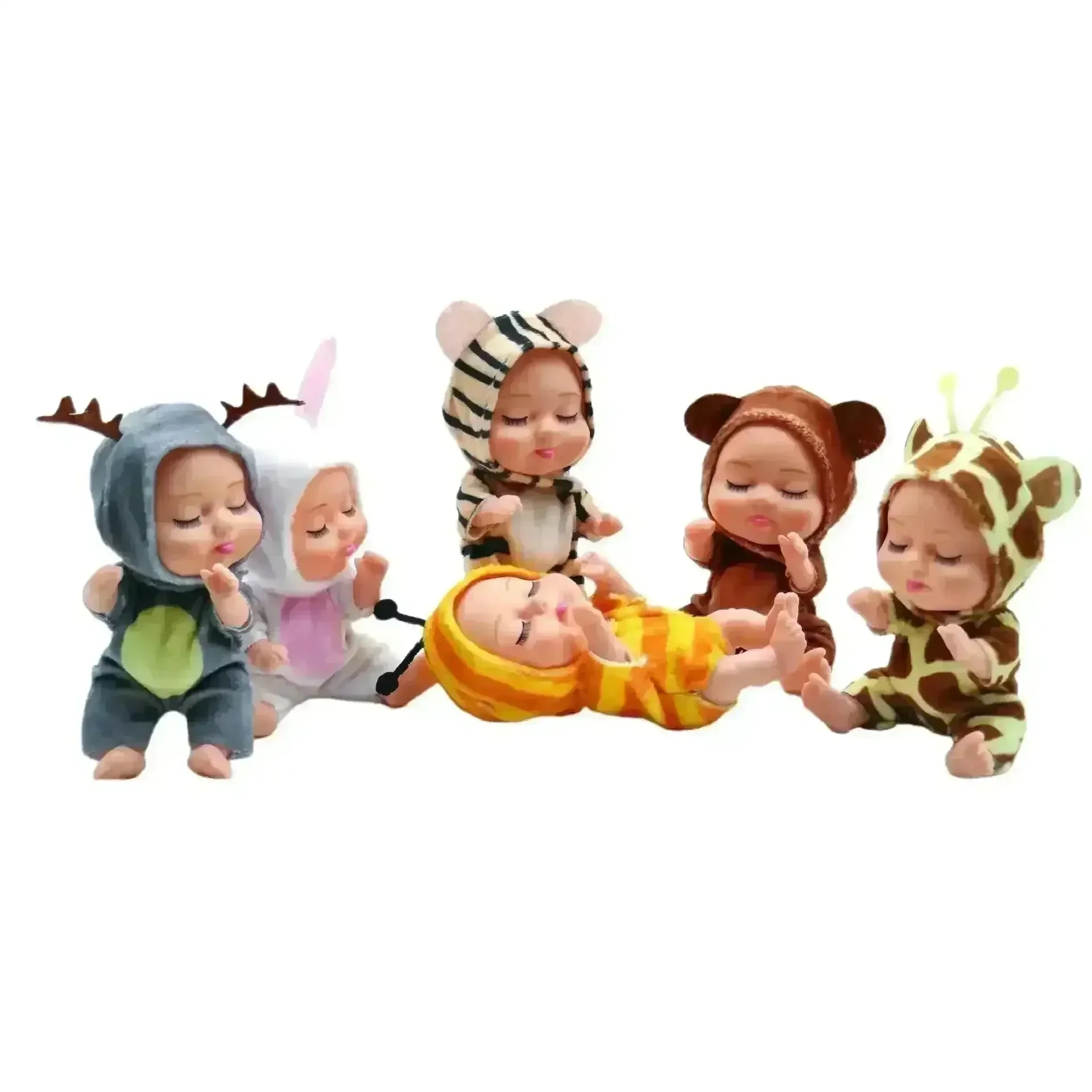 Sleeping Baby Girl Reborn Dolls (13 cm) - Image 4