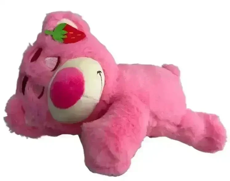 Sleeping Strawberry Bear Pillow Plushie - Image 11