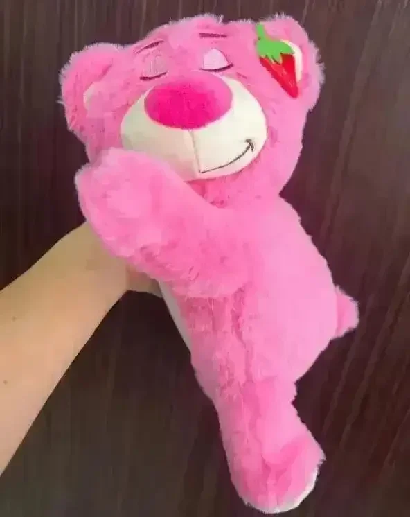 Sleeping Strawberry Bear Pillow Plushie - Image 9