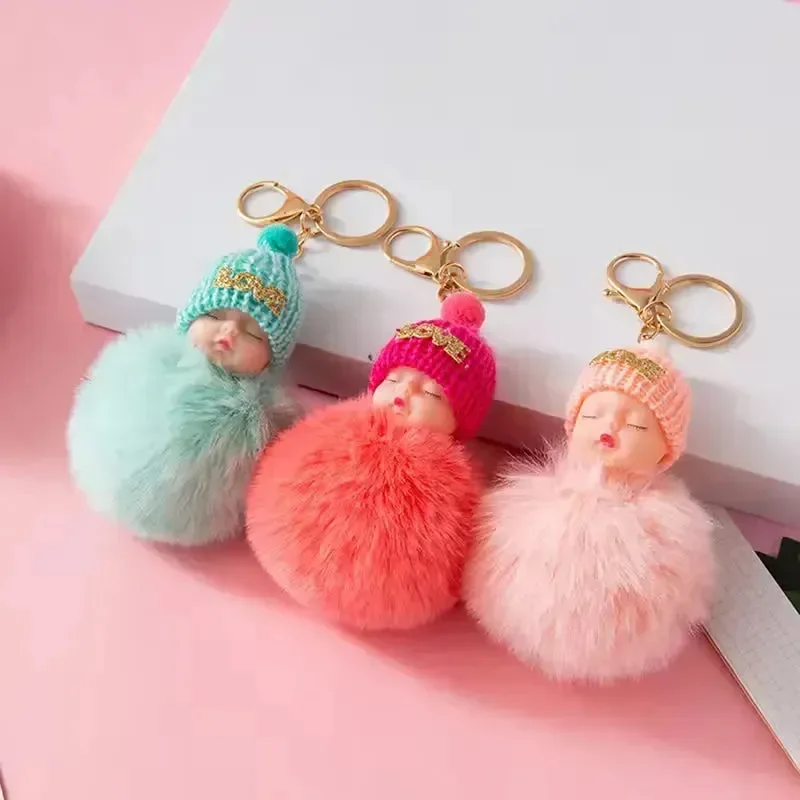Sleepy Baby Thick Fur Pendant - Image 2