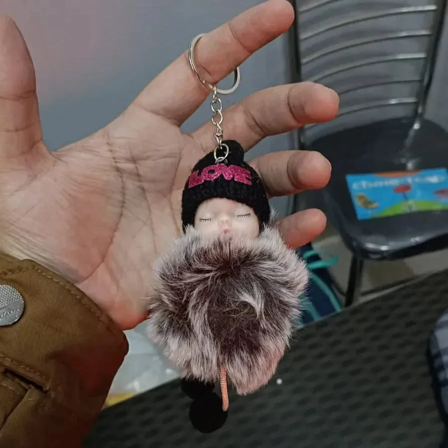 Sleepy Baby Thick Fur Pendant - Image 9