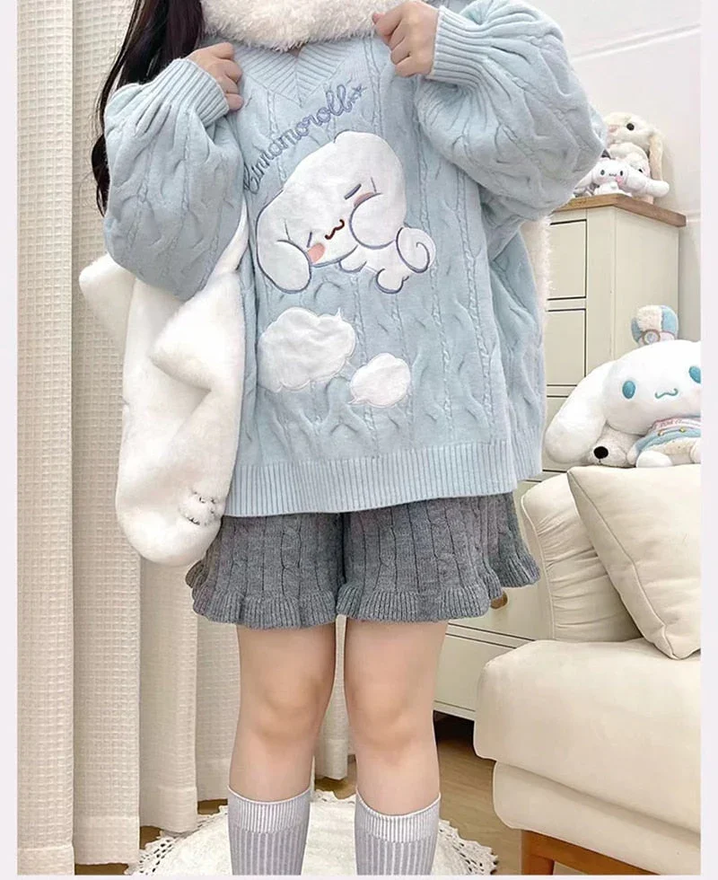Sleepy Cinna Pup Knit Sweater - Image 10