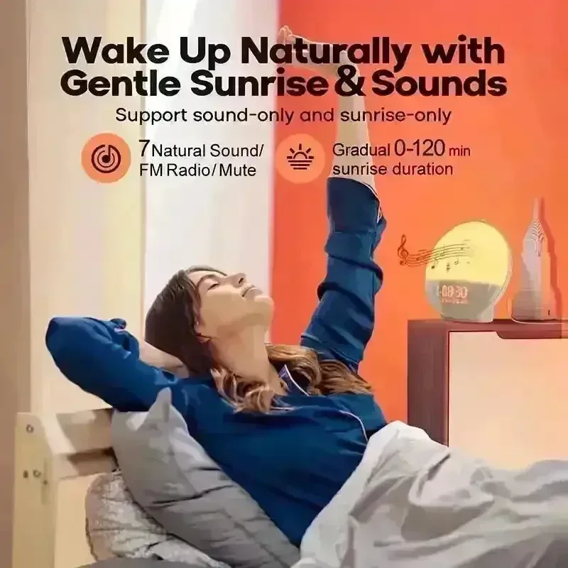 Smart Sunrise Wake-Up Light Alarm Clock - Image 10