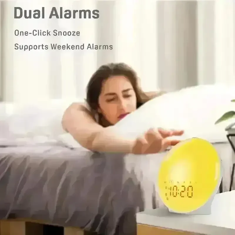 Smart Sunrise Wake-Up Light Alarm Clock - Image 13