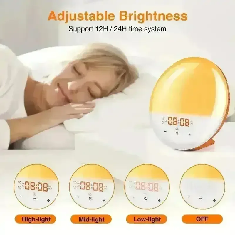 Smart Sunrise Wake-Up Light Alarm Clock - Image 2